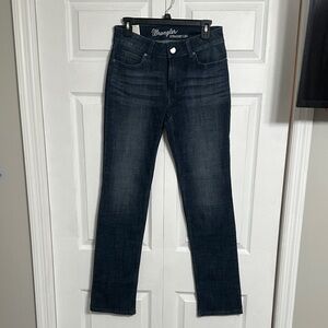 Wrangler Indigo Denim Straight Jeans